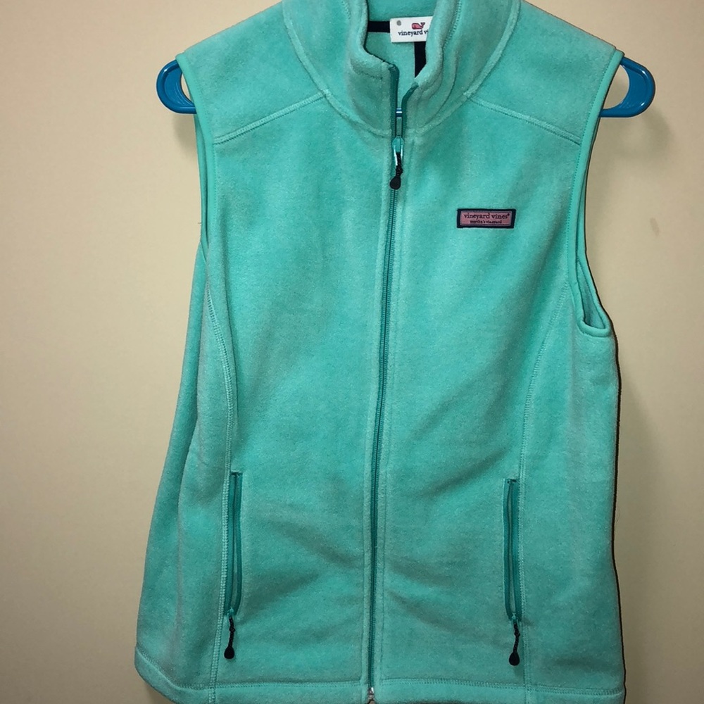vineyard vine teal vest